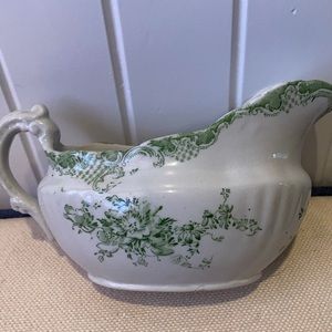 Antique Toile Sauce Server